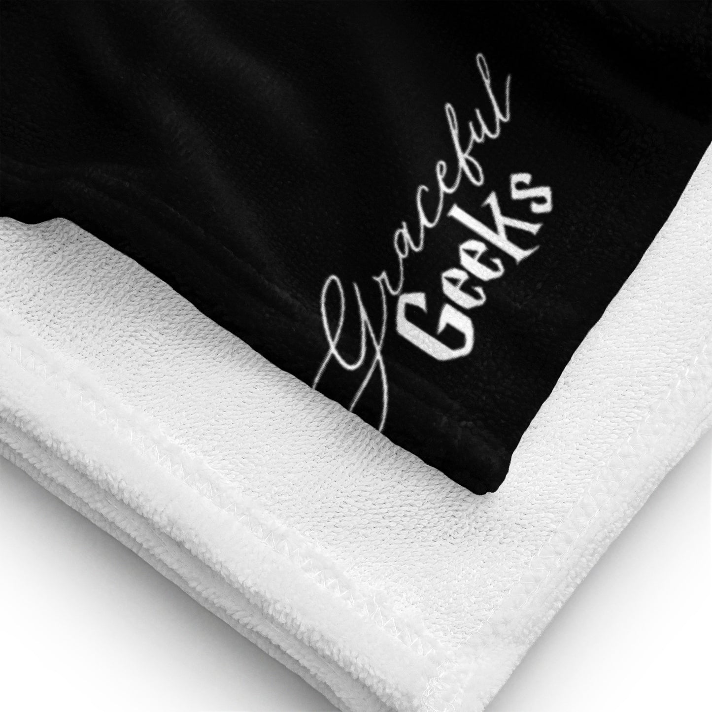 Foxtrot Footwork  Beach Towel Black